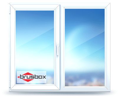 Двустворчатое окно Brusbox
