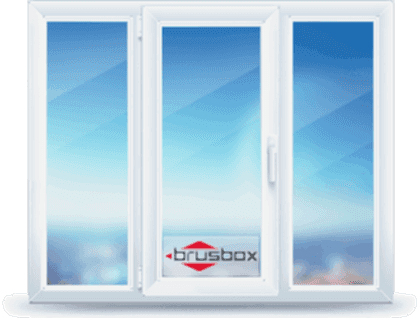 Трехстворчатое окно Brusbox